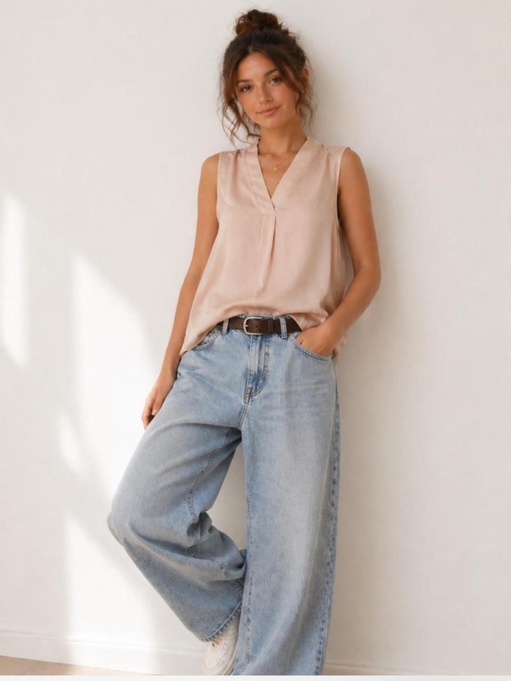 SHEIN sleeveless blouse
